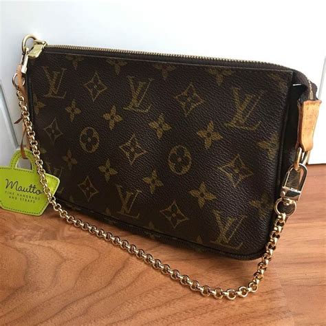 lv pouch with chain|louie vuitton pouch.